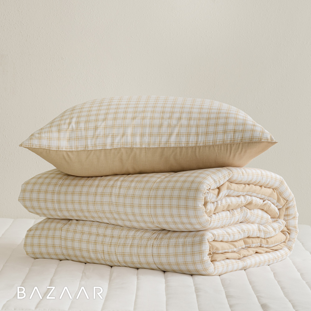 NEW 모노체크 먼지없는 사계절 차렵이불 패드세트 SS