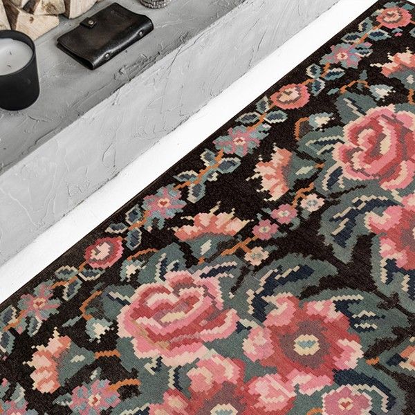 베이자플로우 PVC 러그 - 마리 블랙 180 x 260 cm