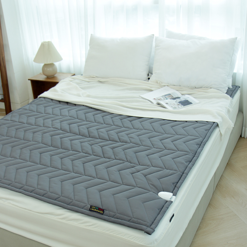 한일의료기 프리미엄 인공지능 EMF 탄소매트 토퍼형 (HI601) 모던그레이 슈퍼싱글 킹