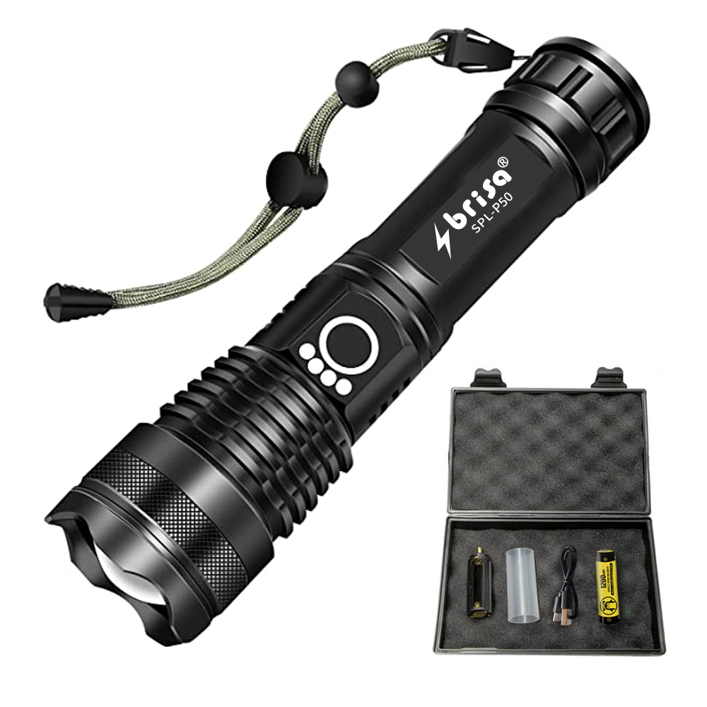 브리사 LED 후레쉬 랜턴 충전식 손전등 써치라이트 배터리세트 SPLPL50