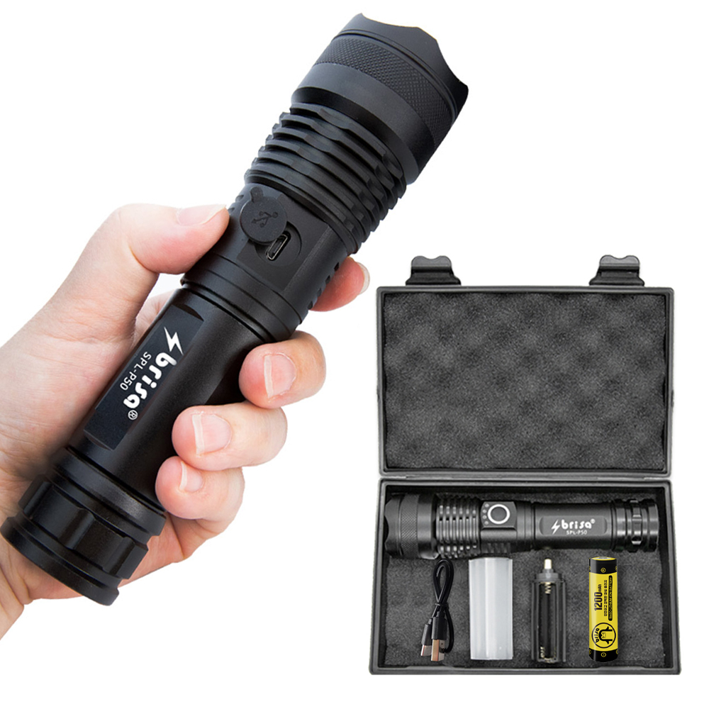 브리사 LED 후레쉬 랜턴 충전식 손전등 써치라이트 배터리세트 SPLPL50