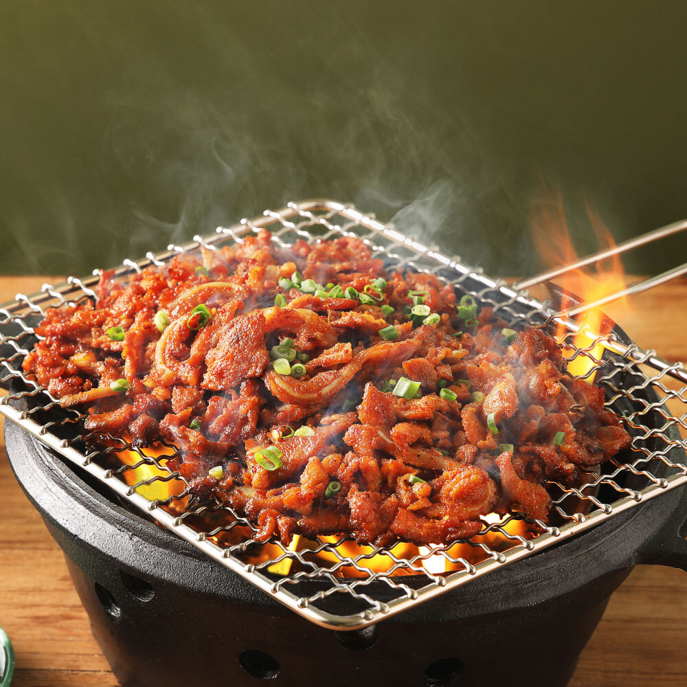 푸딩팩토리 직화 오돌뼈 200g 매운음식 야식 캠핑안주 맛집 주먹밥 - 메인 이미지