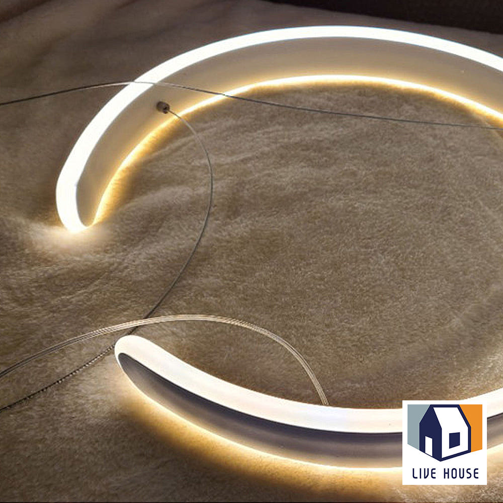 와이드링 화이트 LED 식탁조명 이미지