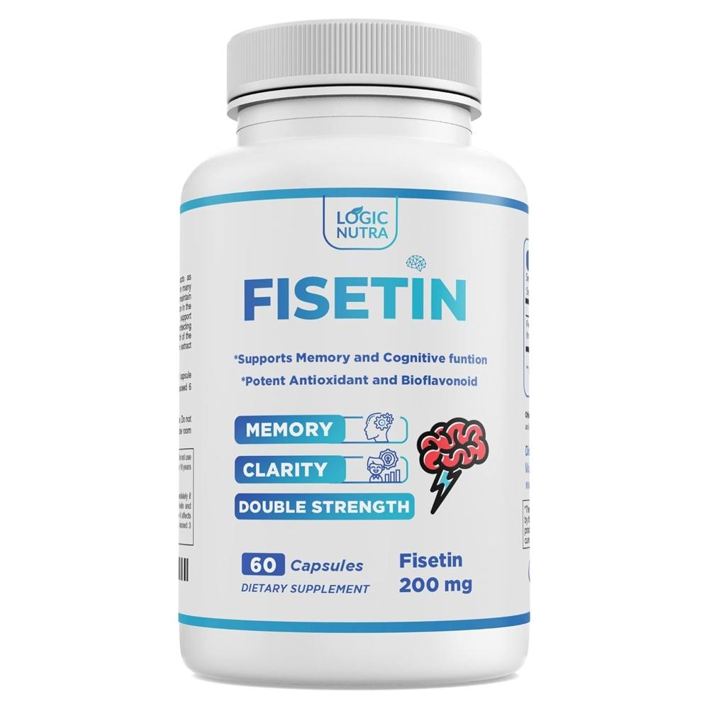 Logic Nutra Fisetin Double 200mg 60캡슐 이중 강도 피세틴 - 상품 이미지