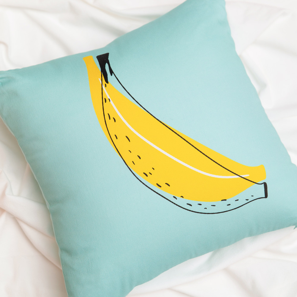 마벨로제 바나나 쿠션 쇼파 쿠션커버 등받이 40x40