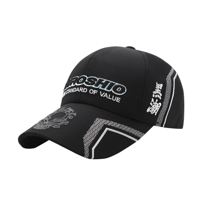 쿠로시오 VZ888-RD BK 3레이어 모자 낚시 블랙 레드 발수 방수 볼캡 - 상세 이미지 5