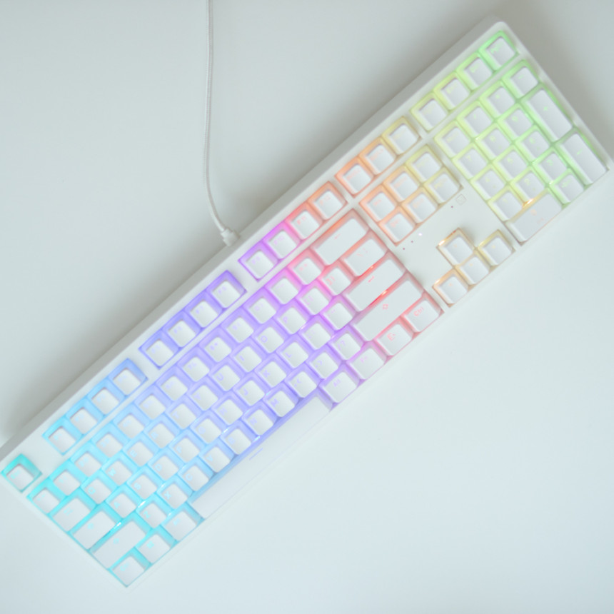 푸딩 키캡 OEM 화이트 커스텀 PBT 키캡