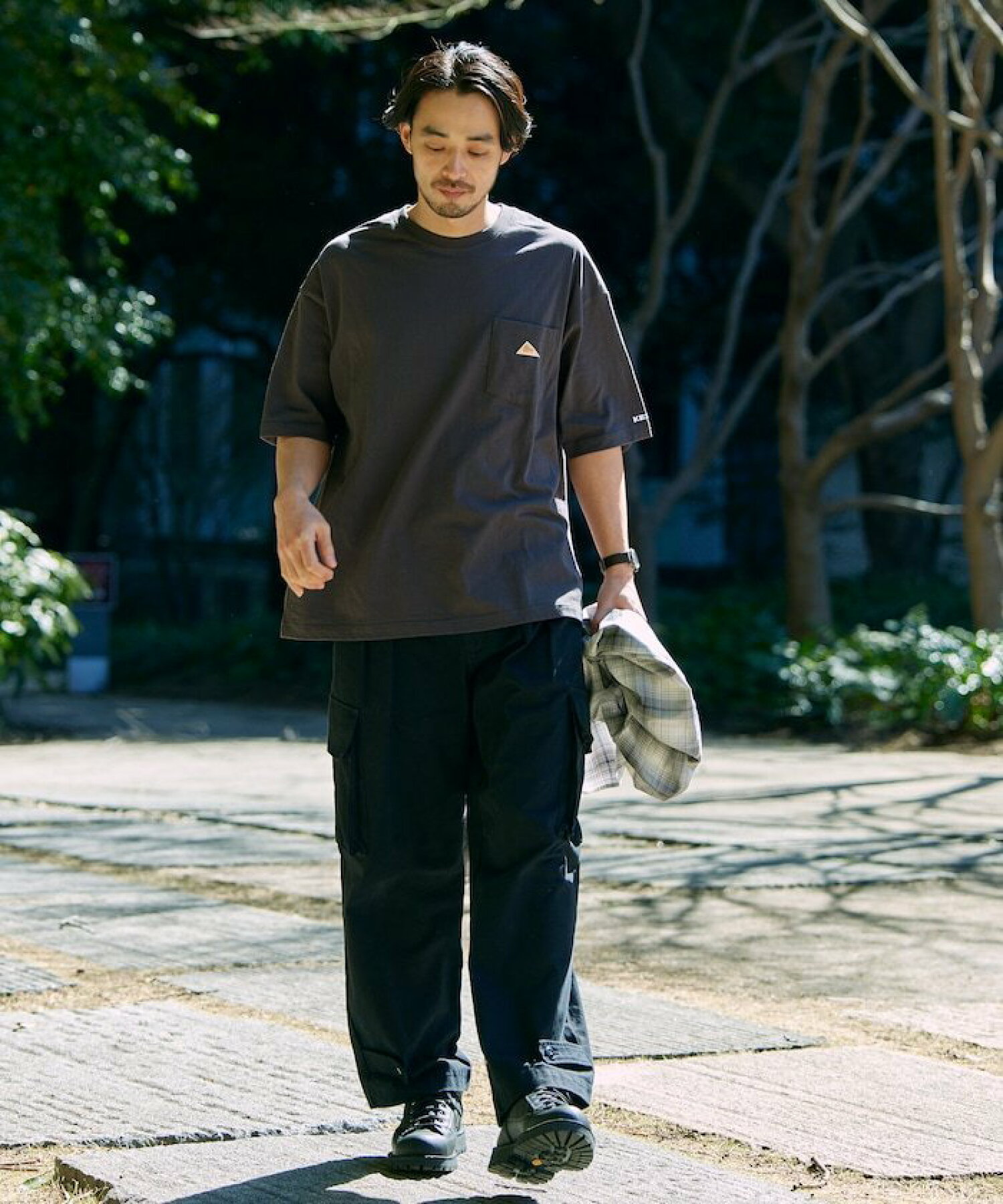 켈티 KELTY x 프릭스 스토어 빈티지 로고 크루넥 포켓 티셔츠 8컬러 - 상세 이미지 3
