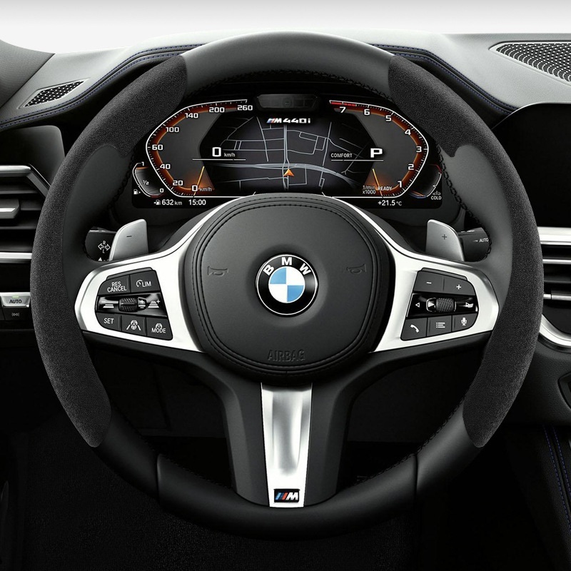 자동차 핸들커버 투톤 미끄럼방지 BMW 이미지 8