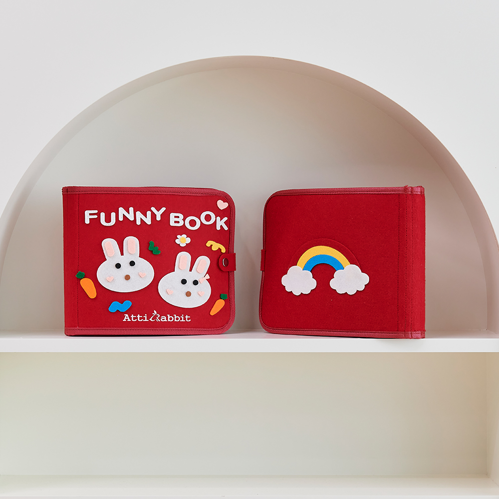 아띠래빗 신생아 헝겊 장난감 퍼니북 아기 촉감놀이 헝겁북