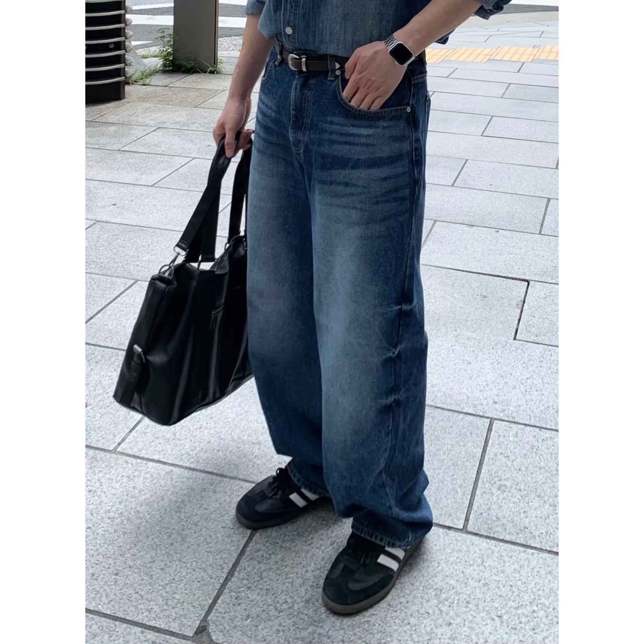 가죽 노트북 레더 아이패드 학생 남자 메신저백 매신저백 - 상세 이미지 4