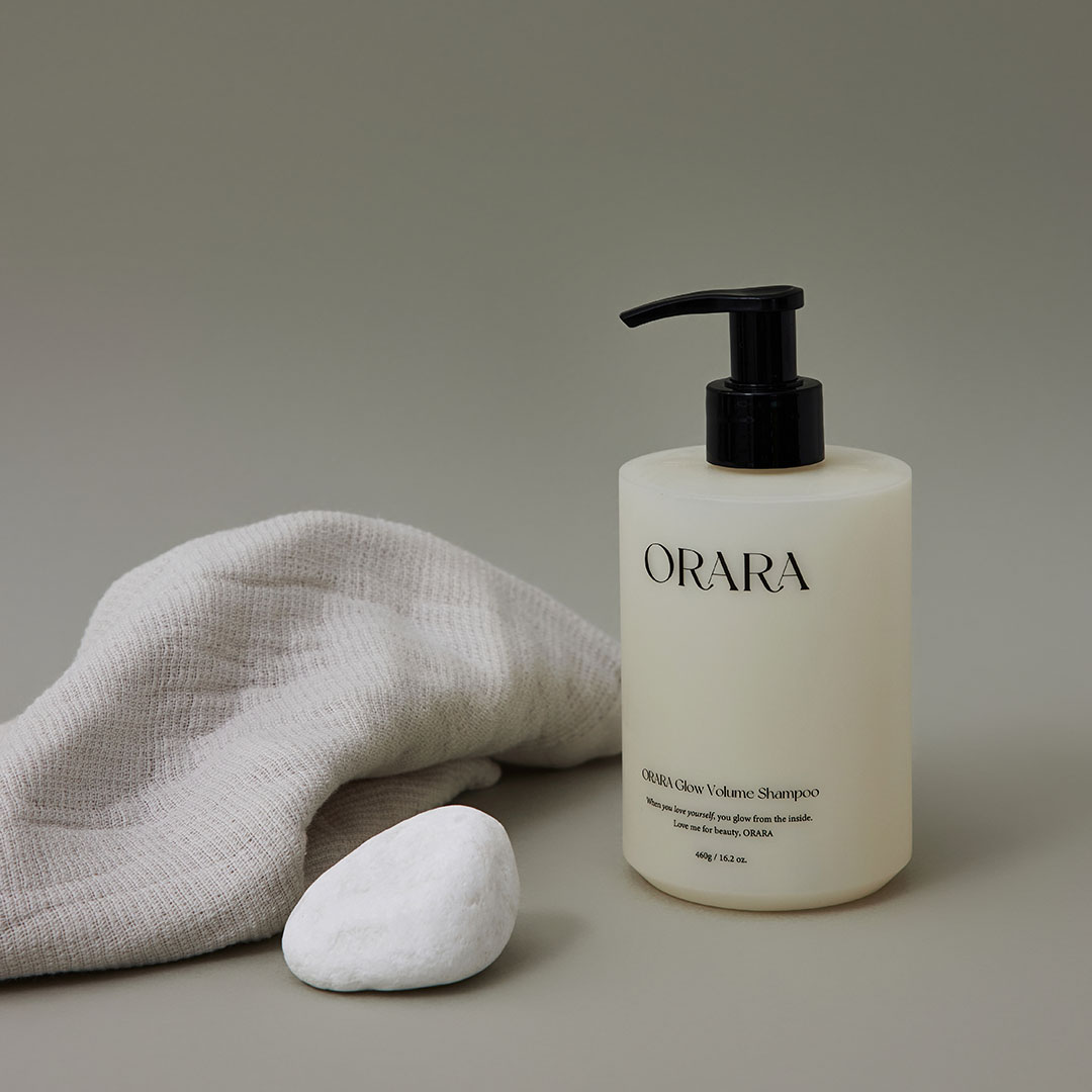 오라라 글로우 볼륨 샴푸 460g 제품 이미지