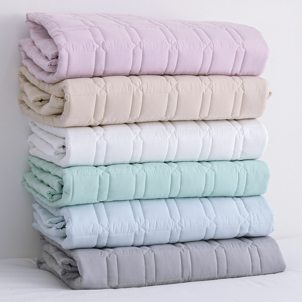 먼지없는 사계절 순면 고정밴드 침대패드 매트리스 까는 이불 패드 화이트 라지킹 K