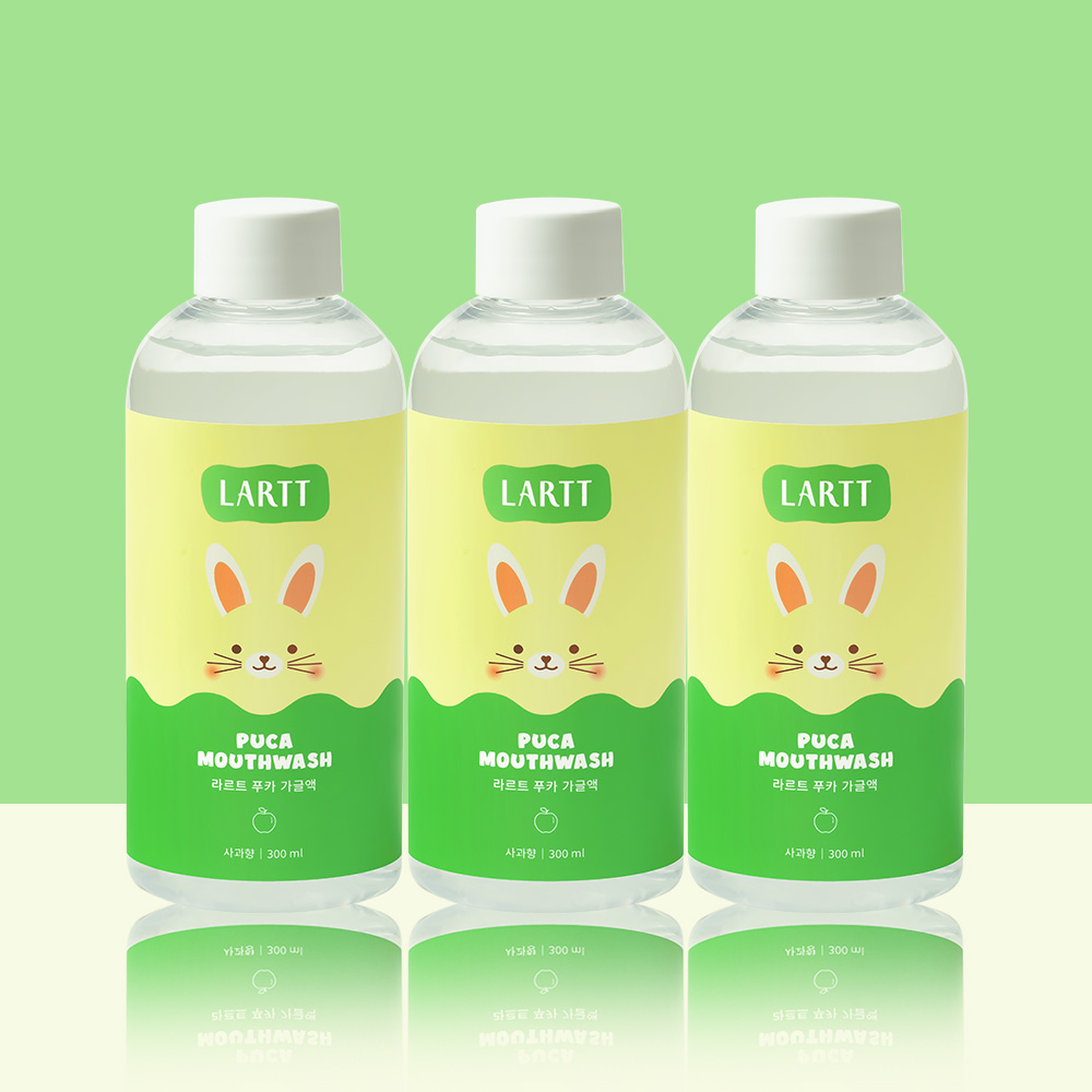 라르트 푸카 무알콜 충치예방 구강청결제 어린이 가글 사과향, 3개 - 상세 이미지 4