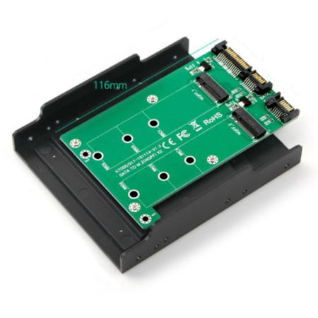 [BLC 협력사]SSD하드 변환용 듀얼M.2 to SATA 컨버터(2포트) 수리 케이블 사타 통신 IDE