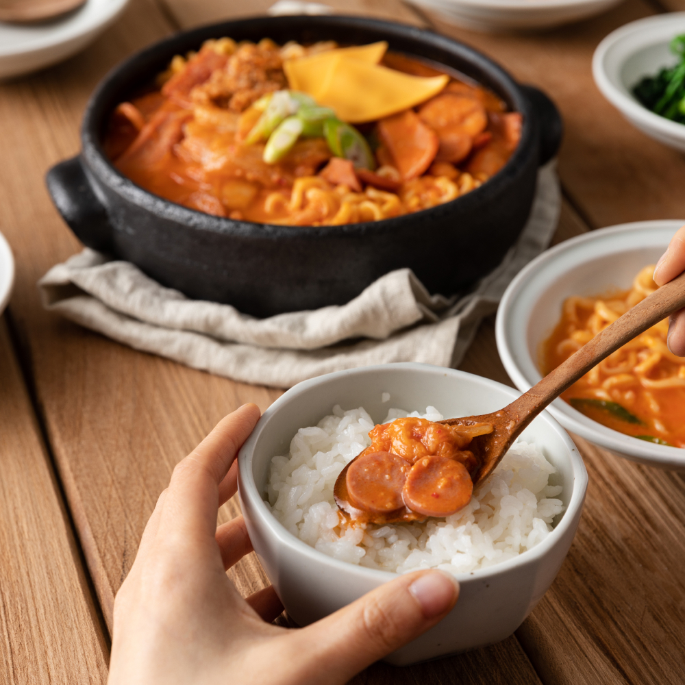 [푸딩팩토리] 전골 부대찌개 410g x 2개 캠핑국물요리 부찌 국물안주 식사대용 한끼요리 햄폭탄 - 상세 이미지 3