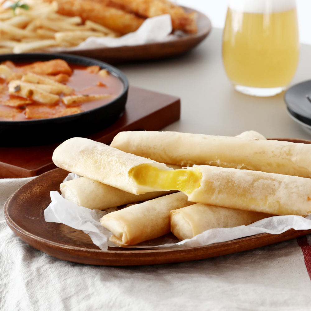 푸딩팩토리 고구마 빅 치즈스틱 1kg (100g x 10ea) 모짜렐라치즈 고구마무스 춘권 - 상세 이미지 3