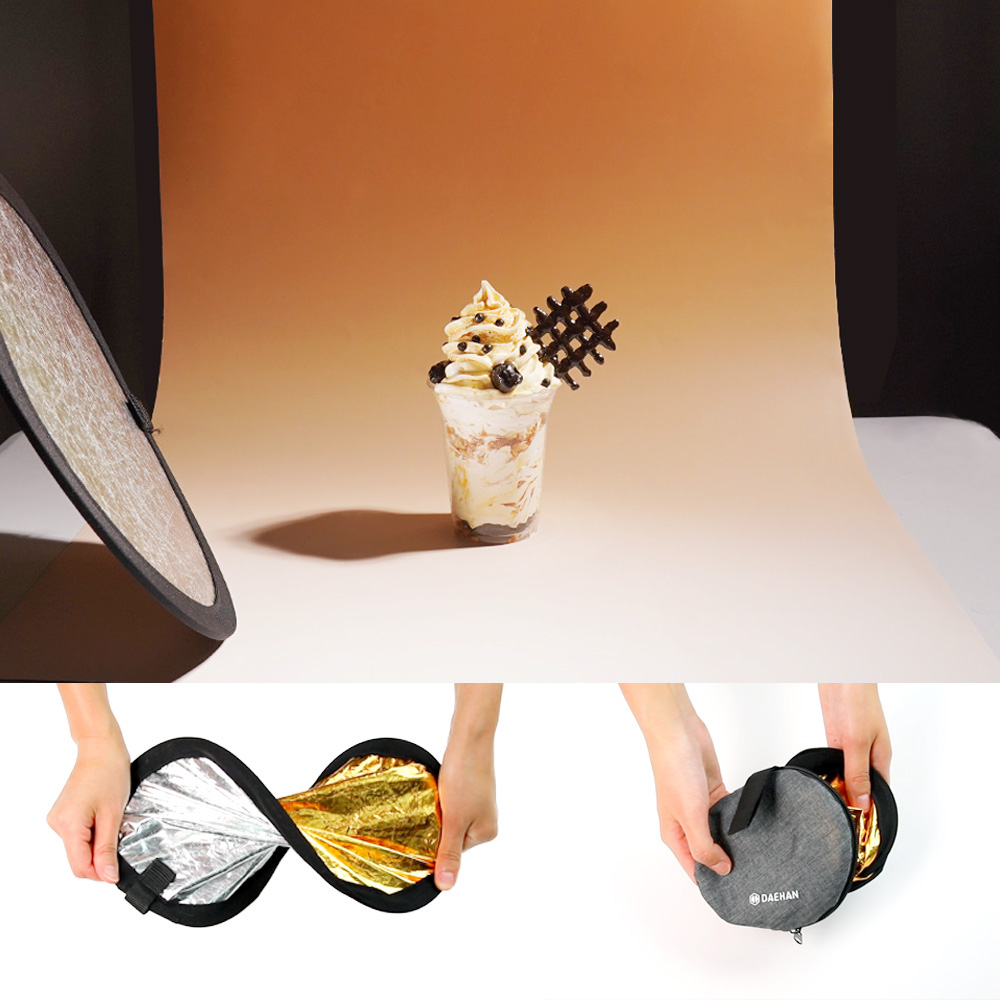 미니 휴대용반사판 사진 촬영 촬영용 조명 반사판 확산판 디퓨저 배경 조명판