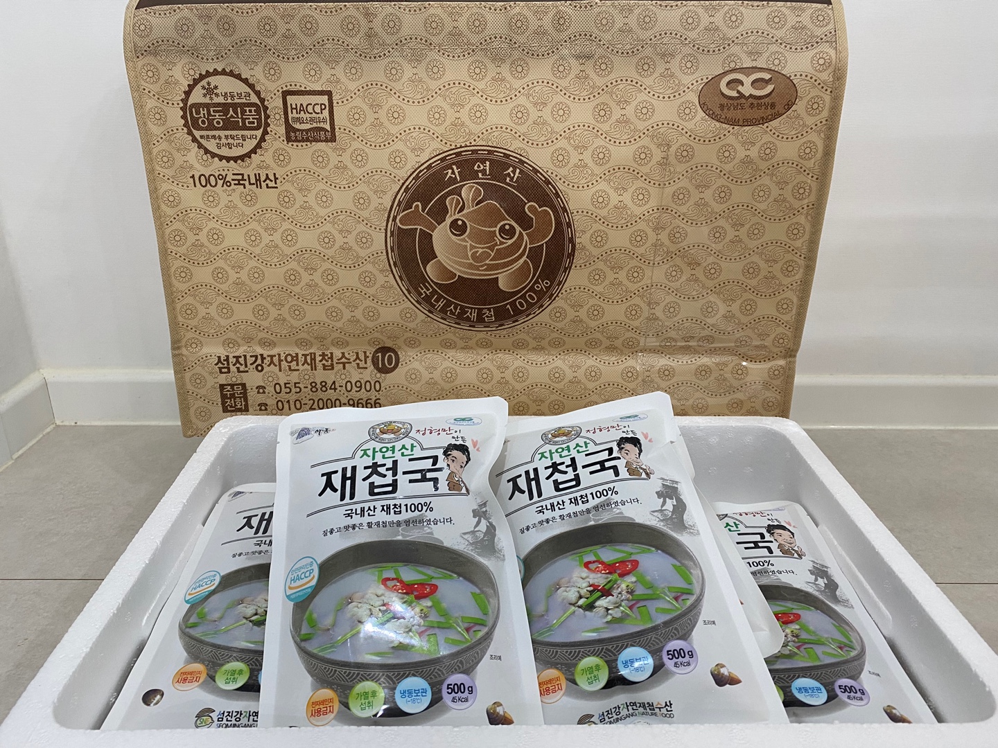 추석선물세트 정형만 장인의 국내산 100% 하동 섬진강 재첩국 500g 제첩국 명절셋트 - 상세 이미지 2