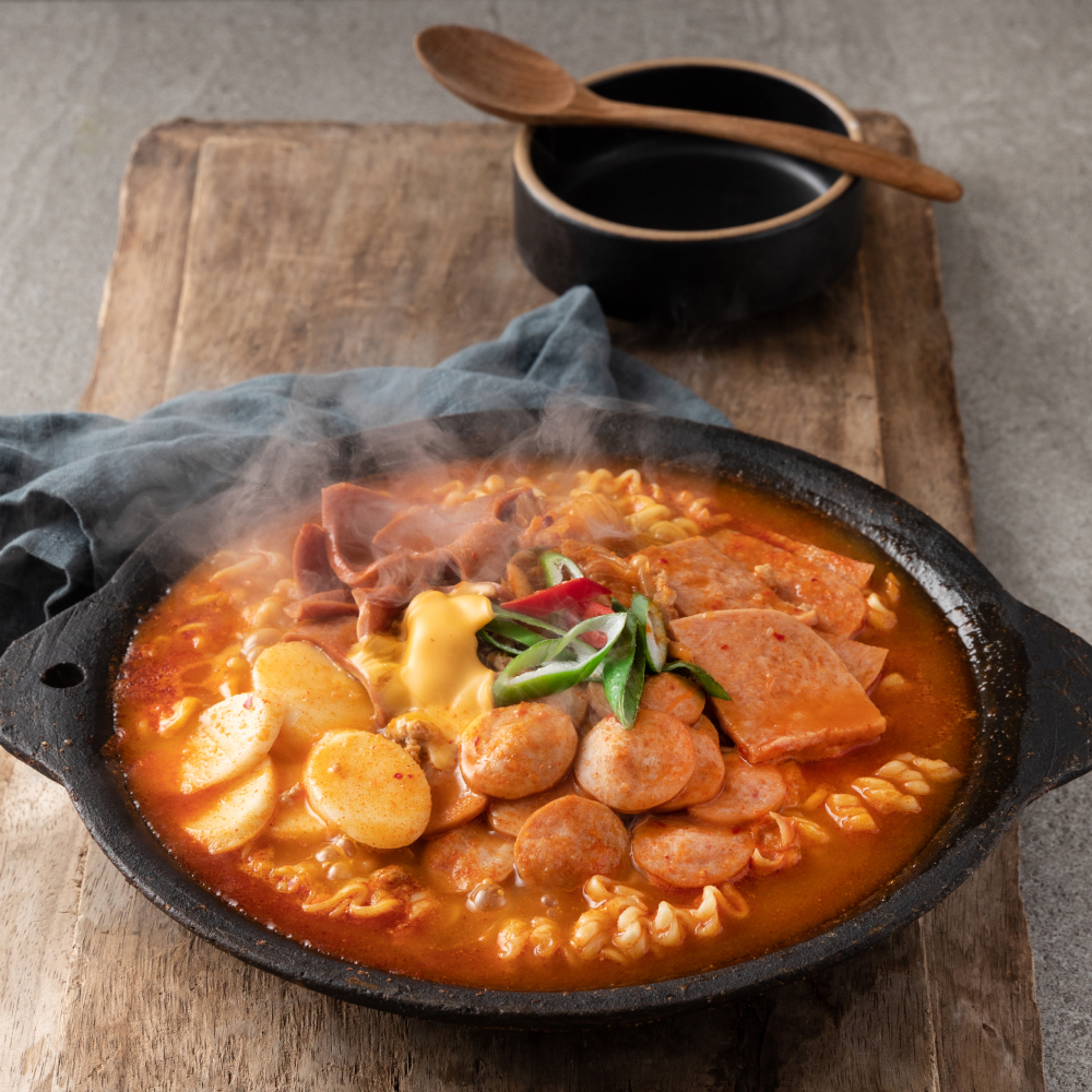 [푸딩팩토리] 전골 부대찌개 410g x 2개 캠핑국물요리 부찌 국물안주 식사대용 한끼요리 햄폭탄 - 상세 이미지 4