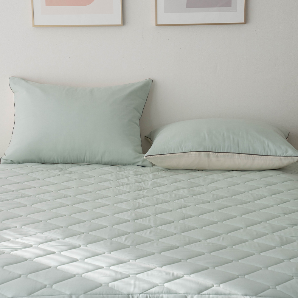 고정밴드침대패드 순면 무지 마리 심플 슈퍼싱글 퀸 킹 논슬립 침대패드