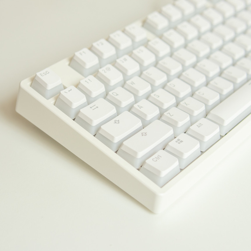 푸딩 키캡 OEM 화이트 커스텀 PBT 키캡