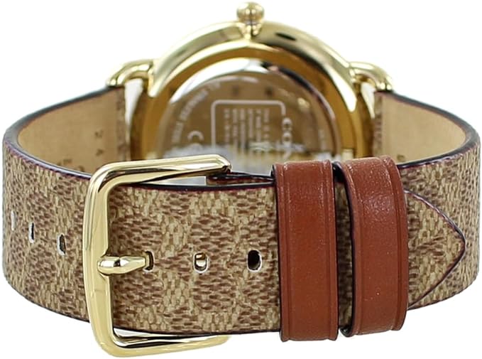 코치 COACH 시그니처 캔버스 가죽 밴드 손목 시계 36mm 14504205 - 상세 이미지 2