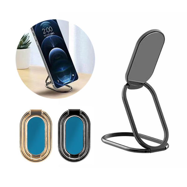 만능 원형 스마트 링 만능 접이식 핸드폰 2단 메탈 거치대 자유각도 회전 스탠드 고리 멀티 받침대