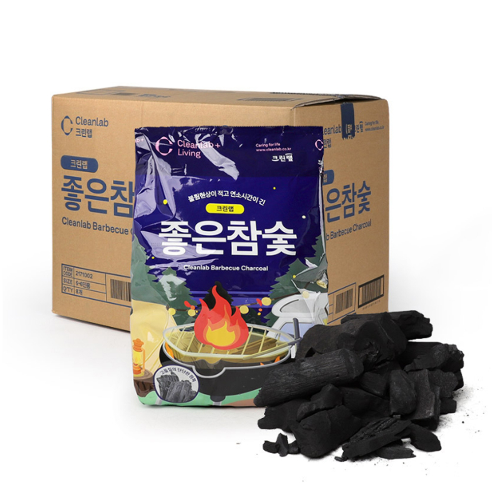 국산 참숯 대용량 바베큐 캠핑 고기 숯 2kg 1박스 - 상세 이미지 2
