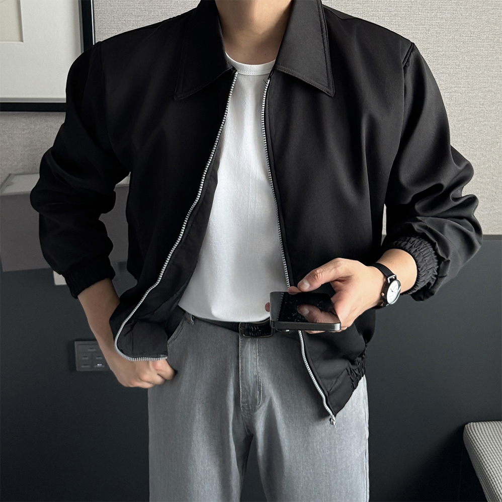 1+1 남자블루종자켓 남성숏자켓 - 상세 이미지 2