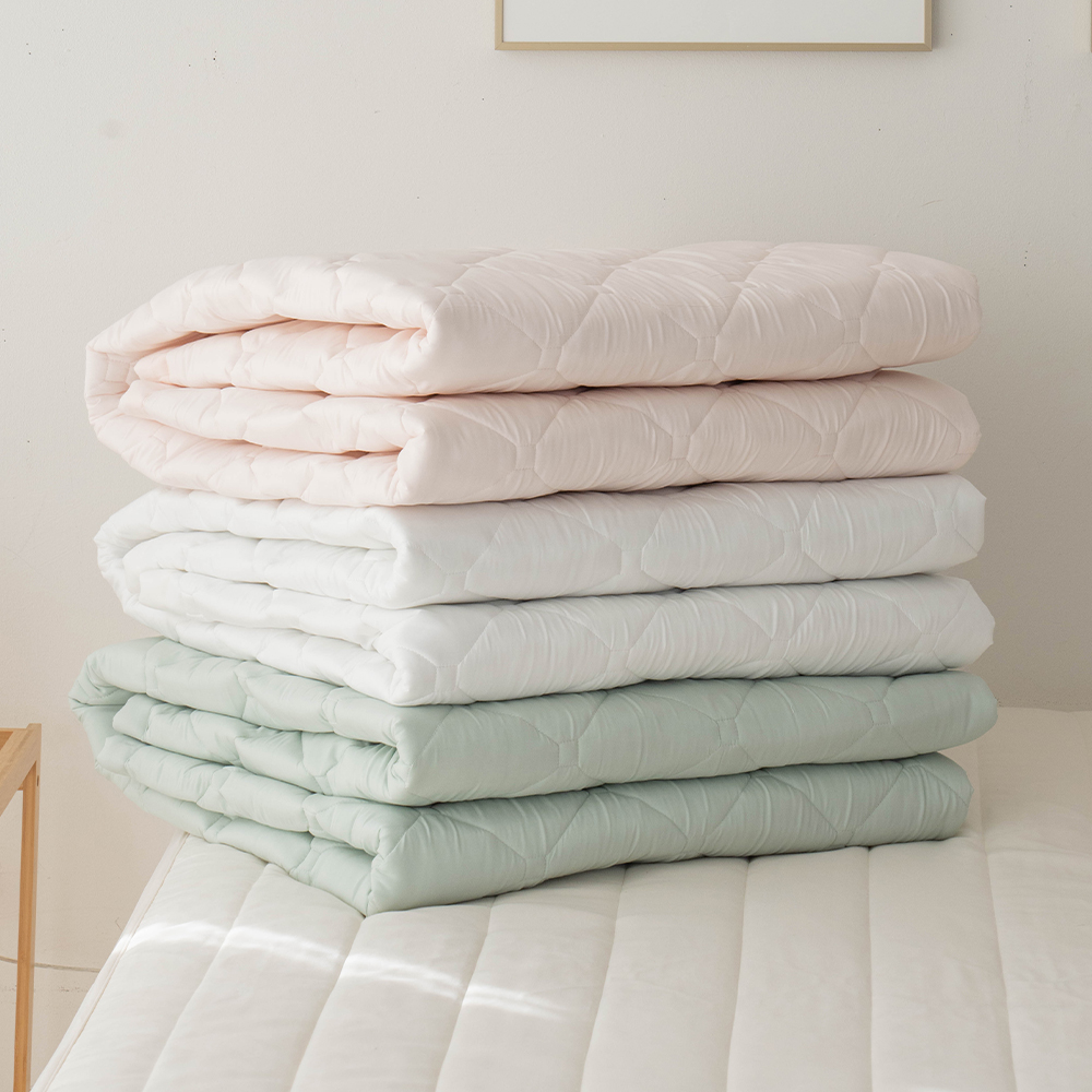 고정밴드침대패드 순면 무지 마리 심플 슈퍼싱글 퀸 킹 논슬립 침대패드