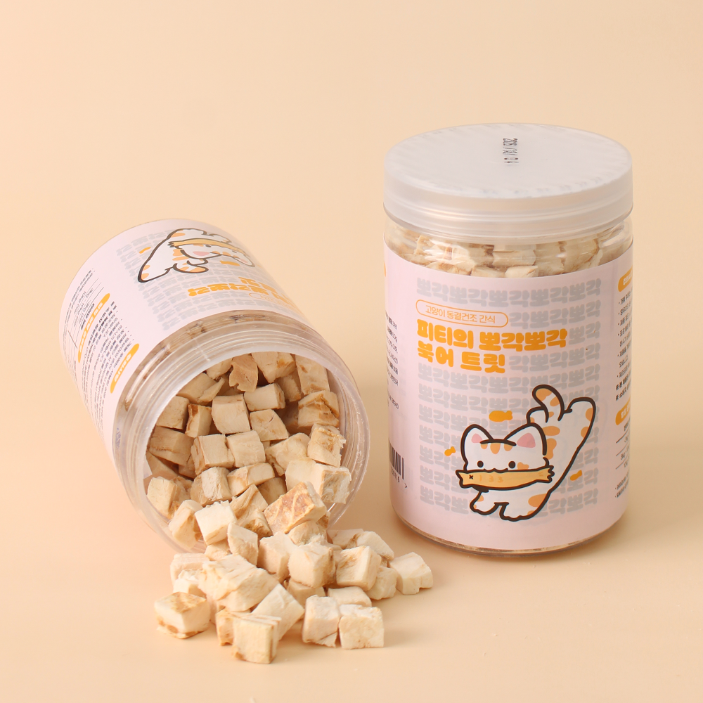 페네핏 고양이 동결건조 트릿 훈련 칭찬 저칼로리 간식 북어, 50g, 1개 - 상세 이미지 3