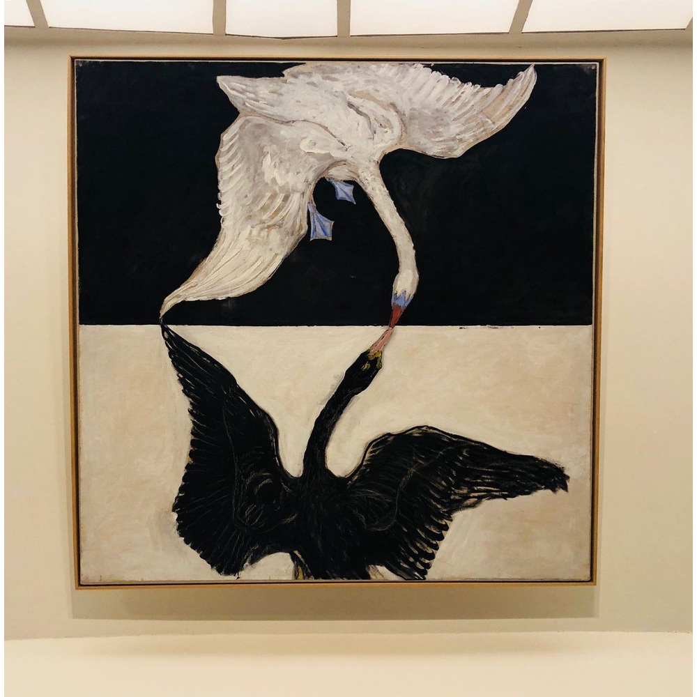 스웨덴 화가 Hilma af Klint 백조 인테리어 액자 - 상품 이미지