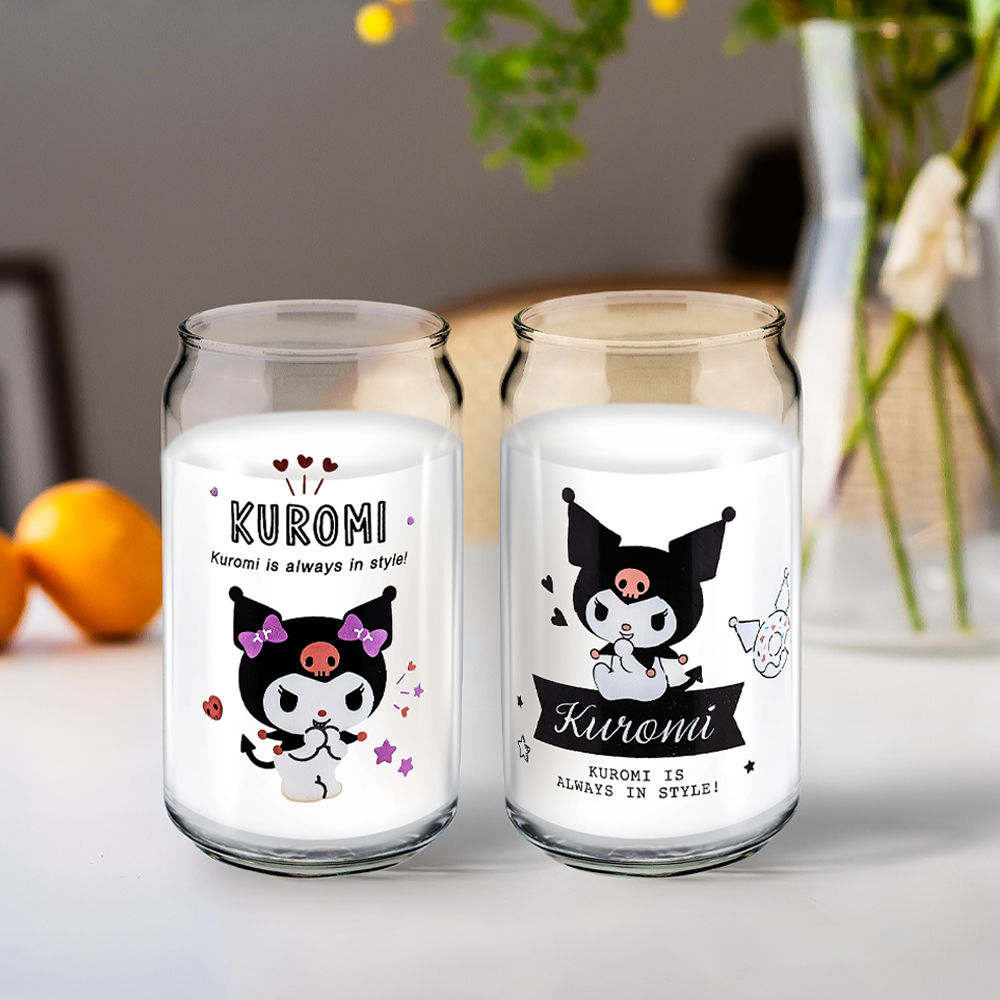 레토 산리오 시나모롤 캔글라스 유리컵 2P 세트 집들이선물 맥주잔 하이볼잔 위스키잔