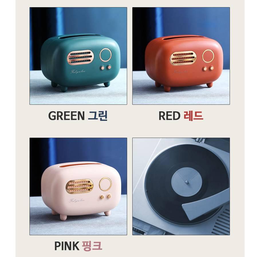 두루마리 휴지통 인테리어 두루마리 케이스 통 휴지 케이스 뉴트로 - 상세 이미지 4