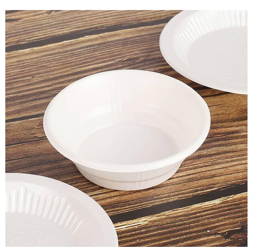 14cm 일회용 떡볶이 그릇 1회용 밥그릇 일회용 국그릇 - 상세 이미지 3