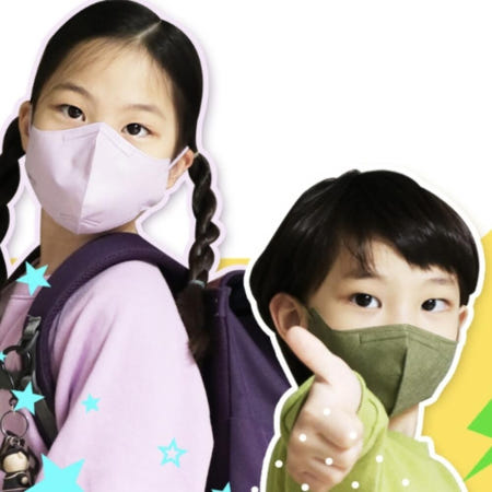 해피몰OEM 어린이 KF94 마스크 일회용 새부리형 칼라 황사 방역마스크 키즈 유아 소형