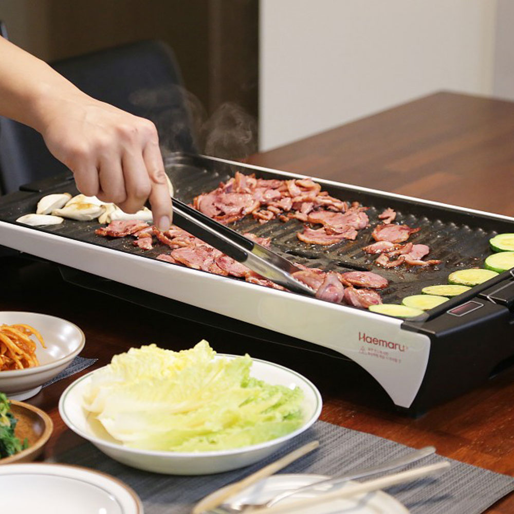 국산 해마루 대형 전기그릴 분리형 전기고기불판 구이팬 후라이팬
