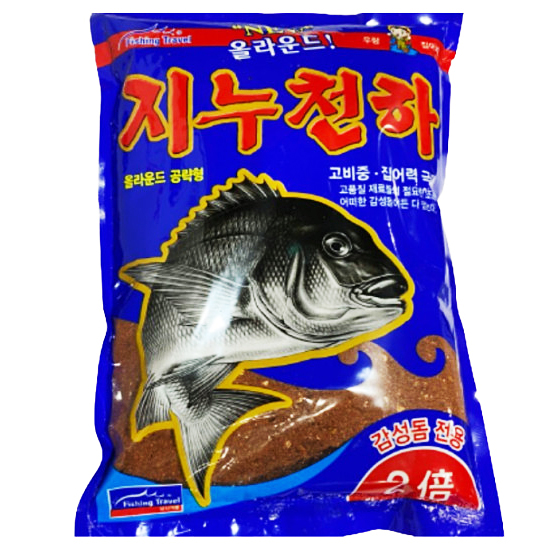 낚시여행 지누천하 2kg 습식 감성돔 집어제 1봉 파우더 밑밥 미끼 고비중 - 상세 이미지 3