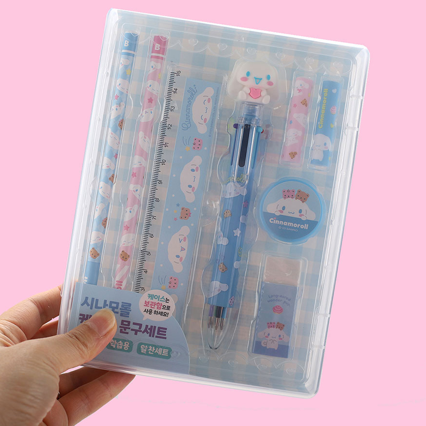 산리오 연필 세트 시나모롤 보호캡 연필깍이 초등 입학 졸업 선물 유치원 어린이집 답례품 - 상세 이미지 4