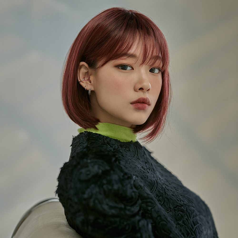 살롱컬러 금발 빨간색 통가발 내추럴 C컬단발 소냐 - 상세 이미지 4