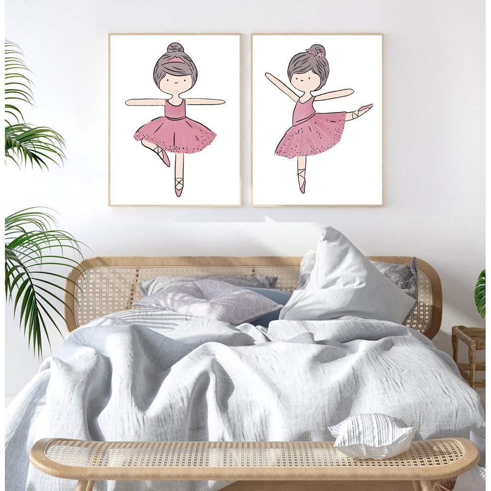 댄스 학원 아이 발레 포스터 인테리어 액자 그림 - 상세 이미지 4
