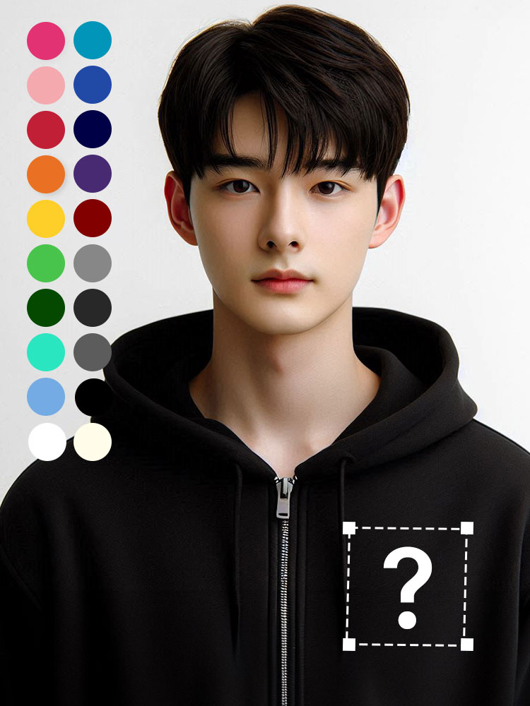 [기본인쇄포함] 후드 집업 티셔츠 주문 제작 소량 커스텀 단체티 인쇄 기모