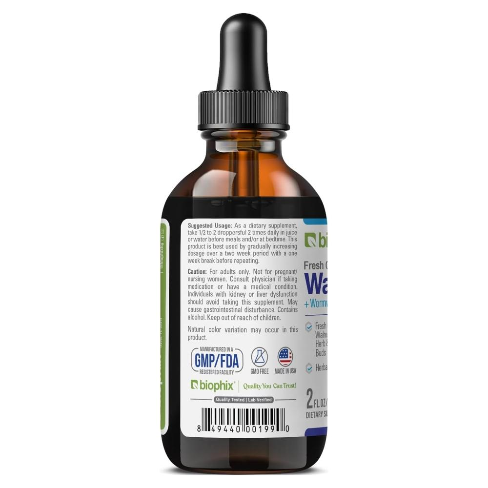 BIOPHIX 액상 프레시 그린 블랙 월넛 쑥 클로브 정향나무 꽃봉우리 추출물 60ml - 상세 이미지 3