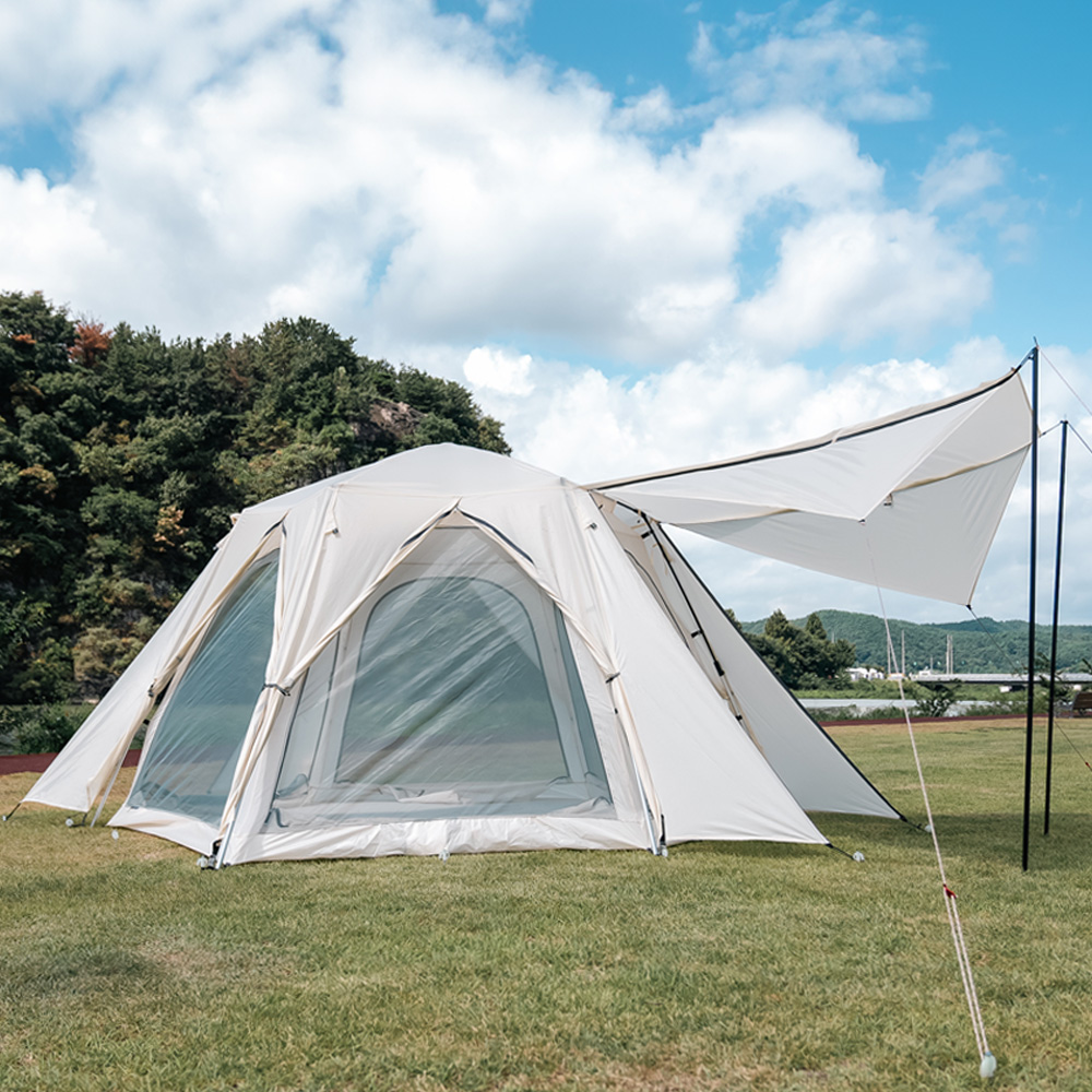 빅스페이스 원터치 텐트 특대형 그늘막 자동 쉘터 감성 방수 플라이포함