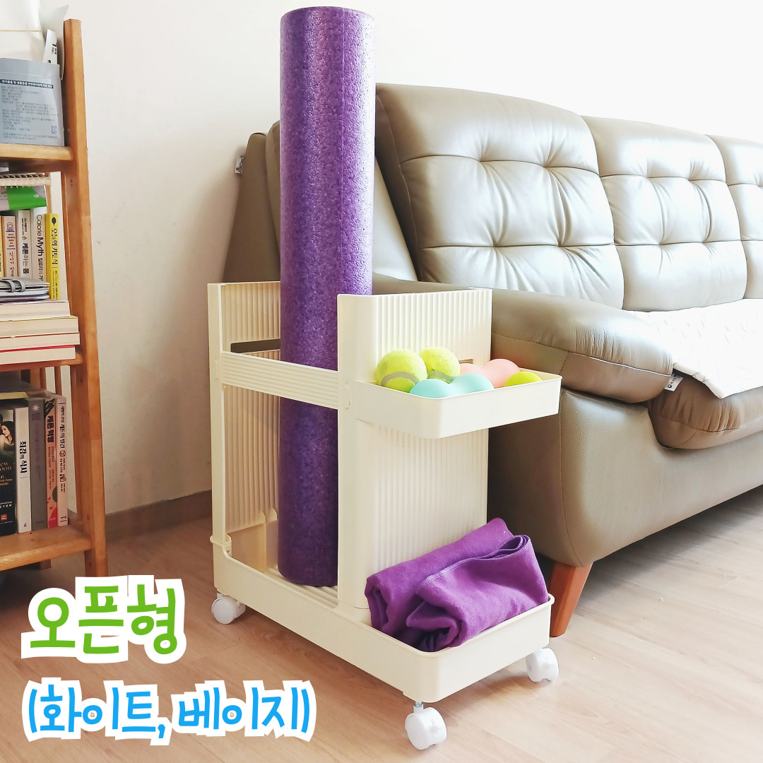 요가매트정리함 운동기구정리함 폼롤러보관함 홈트 수납함 - 상세 이미지 2