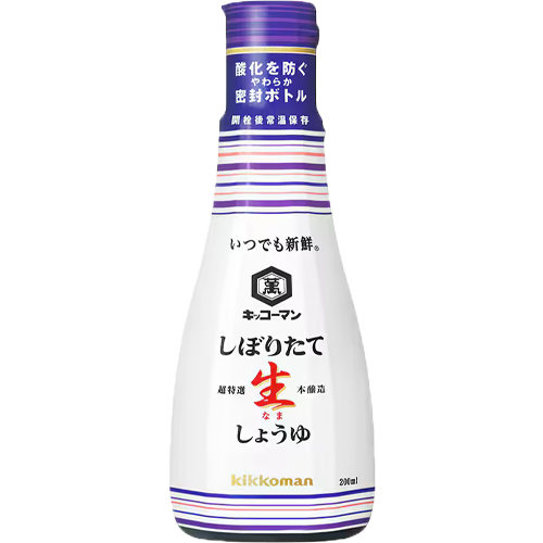 기꼬만 신선하고 갓짜낸 생간장 시보리타테 나마쇼유 200ml / 일본 간장 - 메인 이미지