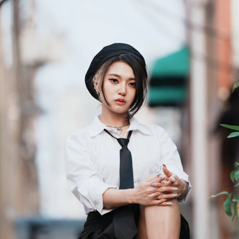 여성 헌팅캡 카페 커피숍 바리스타 단체 알바 예쁜 패션 모자 이미지 8