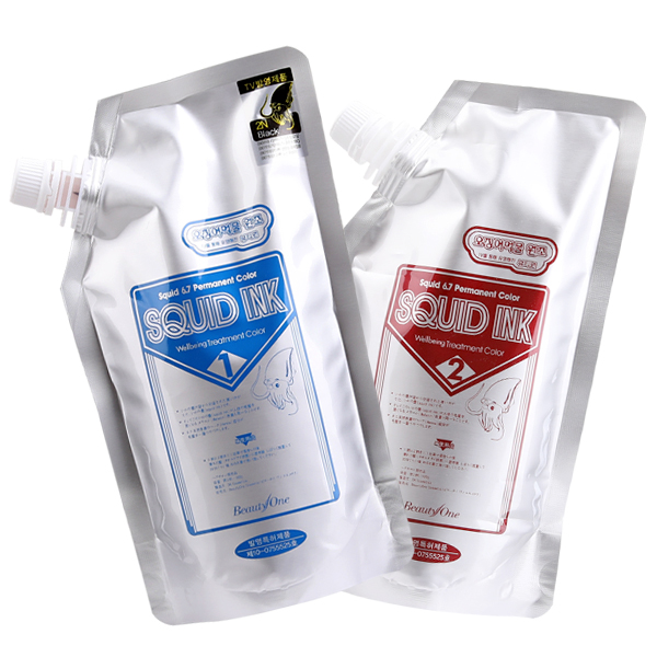 뷰티원 오징어 먹물 컬러 트리트먼트 염색약 500ml : 굿앤굿 미용마트