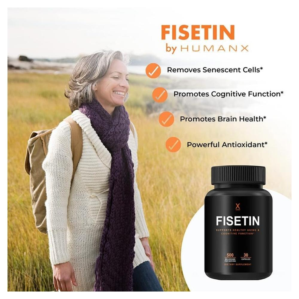 HUMANX 피세틴 500mg 30캡슐 Fisetin Senolytic - 상세 이미지 3